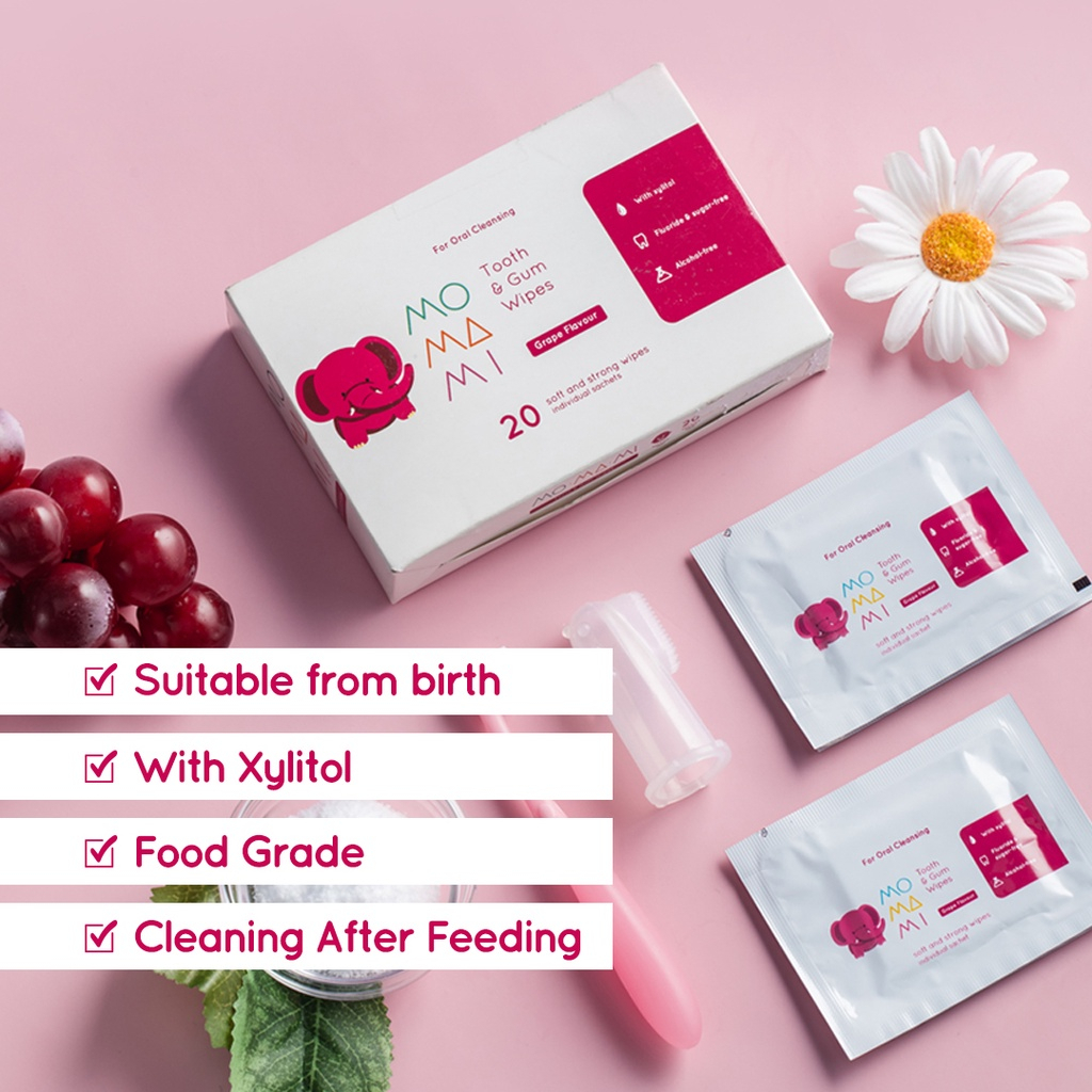[PROMO] Momami Oral Care Tooth &amp; Gum Wipes Tissue Basah Gigi Gusi Perawatan Mulut Bayi Bebas Alkohol