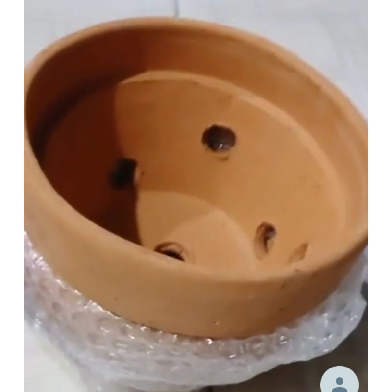 Pot Anggrek Tanah Liat 15 cm pot gerabah pot terakota