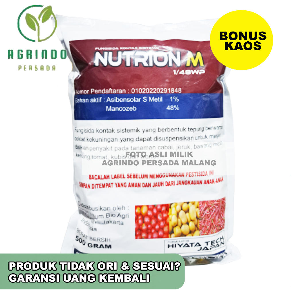 Fungisida Nutrion M 1/48WP 500 gram | Fungisida Kontak Sistemik sejenis BION M