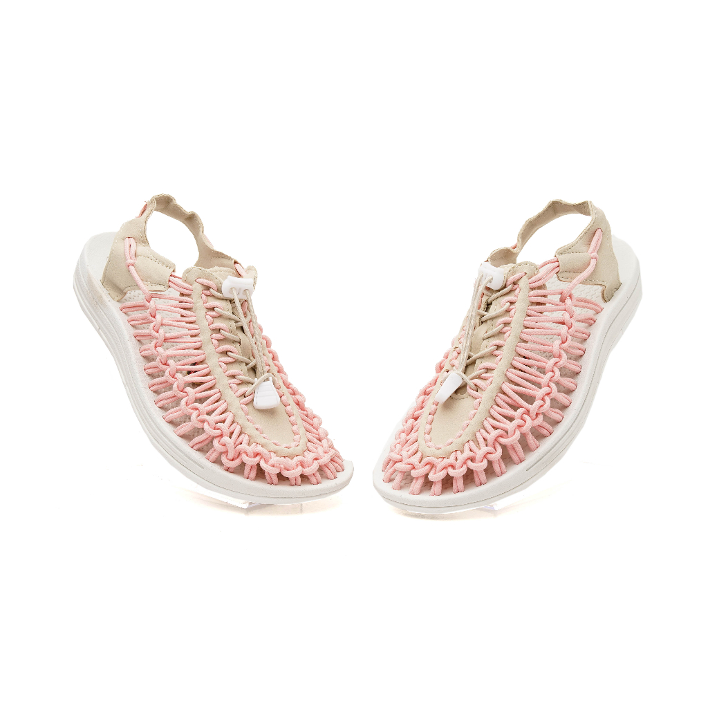 Sandal Wanita Portee Loom Sandal White Pink