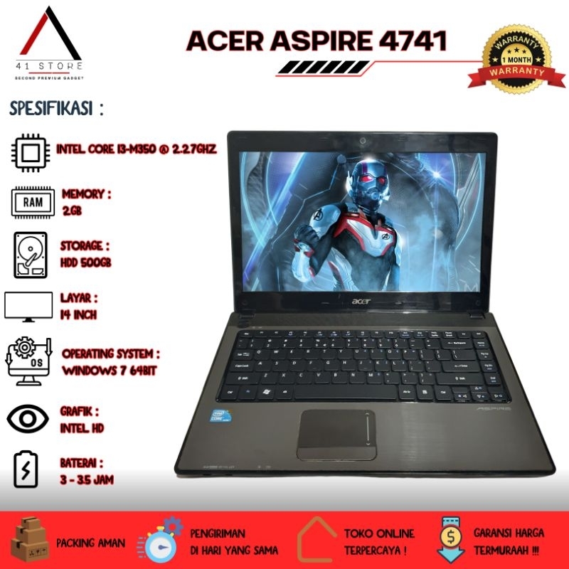 LAPTOP ACER 4741 CORE I3