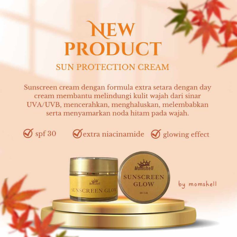 [Ready Siap kirim] Suncreen glow by momshell bisa cod