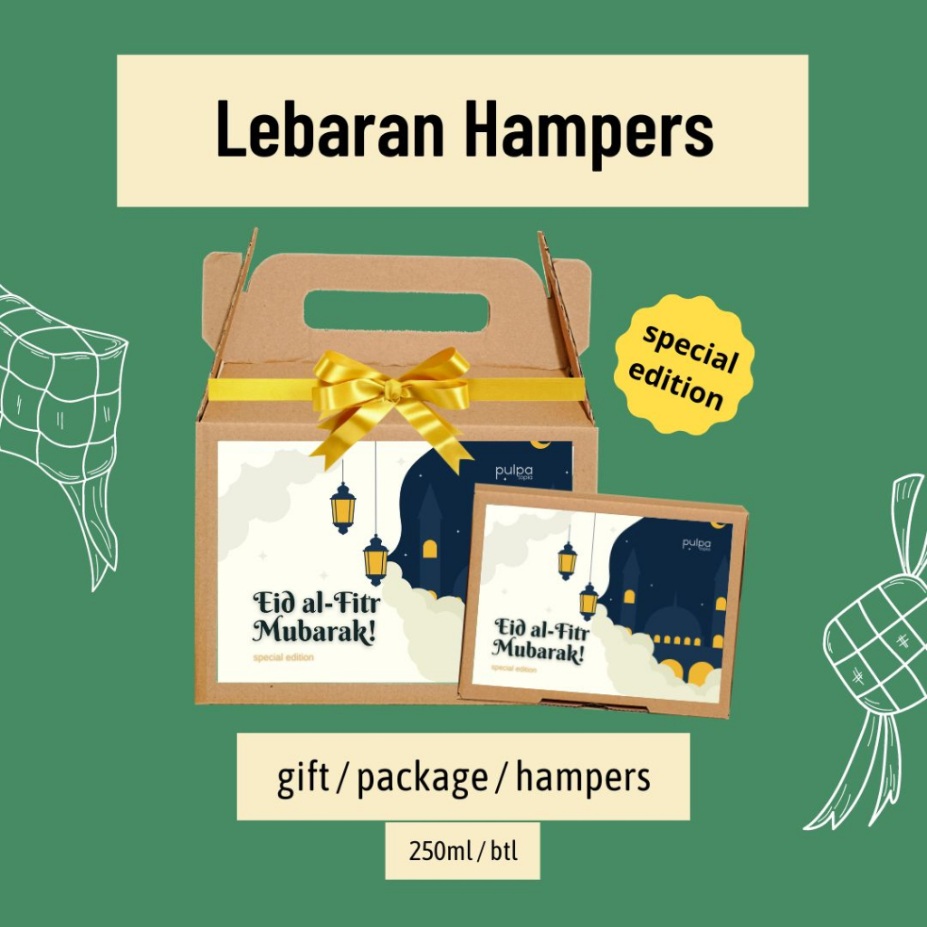 

LEBARAN RAMADHAN HAMPERS 2023 Ramadan Sehat Unik Cold Pressed Juice Susu Almond Milk Special Edition Pulpatopia
