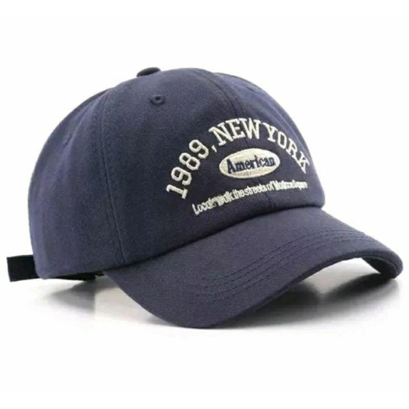 Topi Pria &amp; wanita topi Baseball Bordir New York 1989 Topi Pria &amp;wanita Bordir Timbul Terbaru