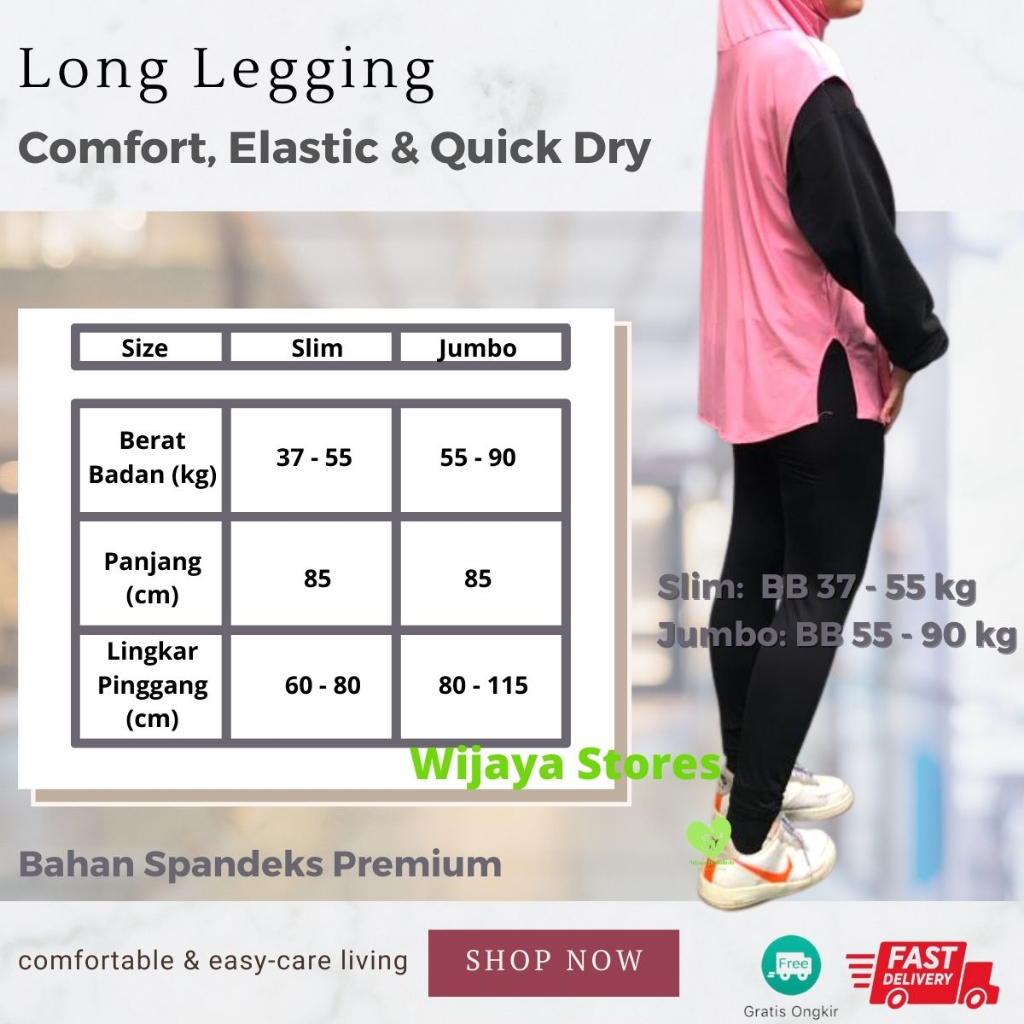 [Outfits] Celana Legging Panjang / Celana Yoga Wanita / Setrit Panjang Wanita / Celana Strit Wanita / Celana Ketat Wanita / Leging Wanita