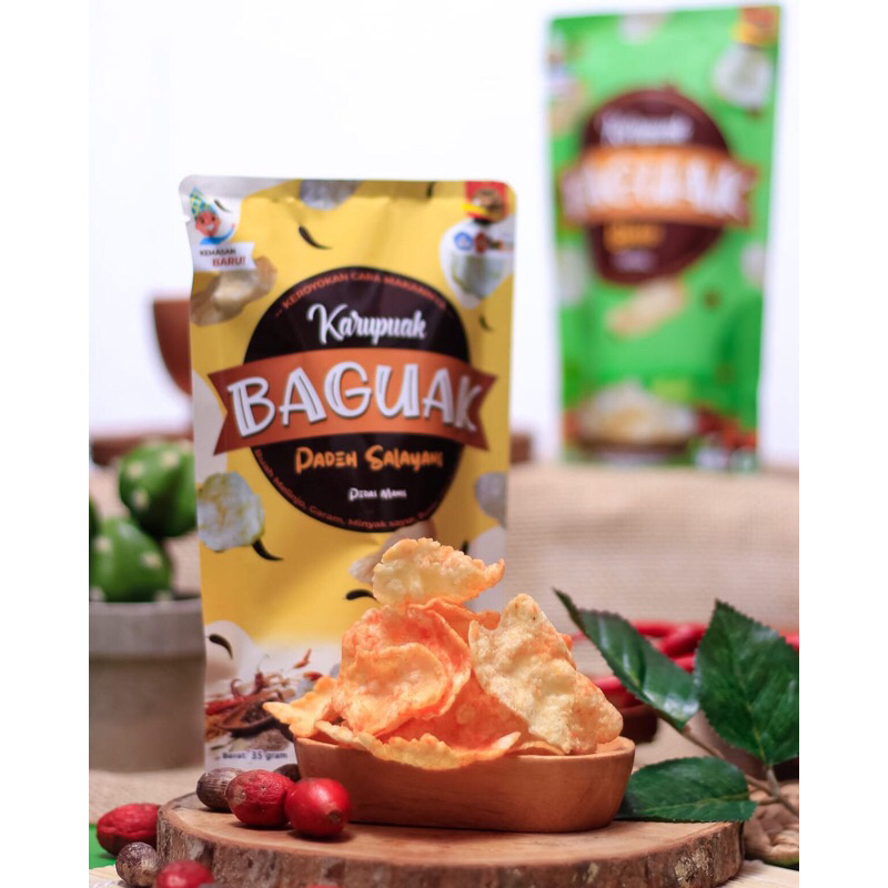 

Padeh salayang of Karupuak baguak chips