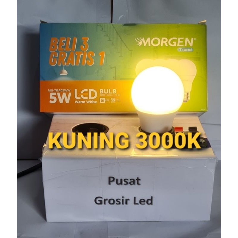 Lampu Led MORGEN 5 Watt Beli 3 Gratis 1