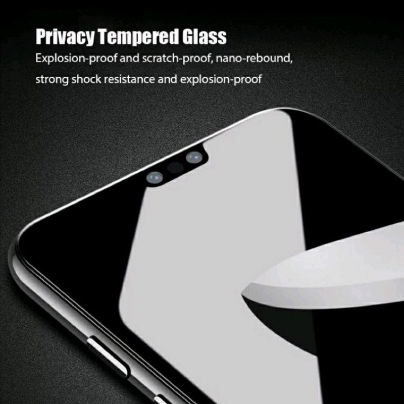 XIAOMI REDMI NOTE 5 5A 5 PRO 8 8PRO 9 9PRO 10 10PRO 11 11PRO 4G Anti Spy / Anti Gores Kaca Spy Tempered Glass Anti Spy Full Cover