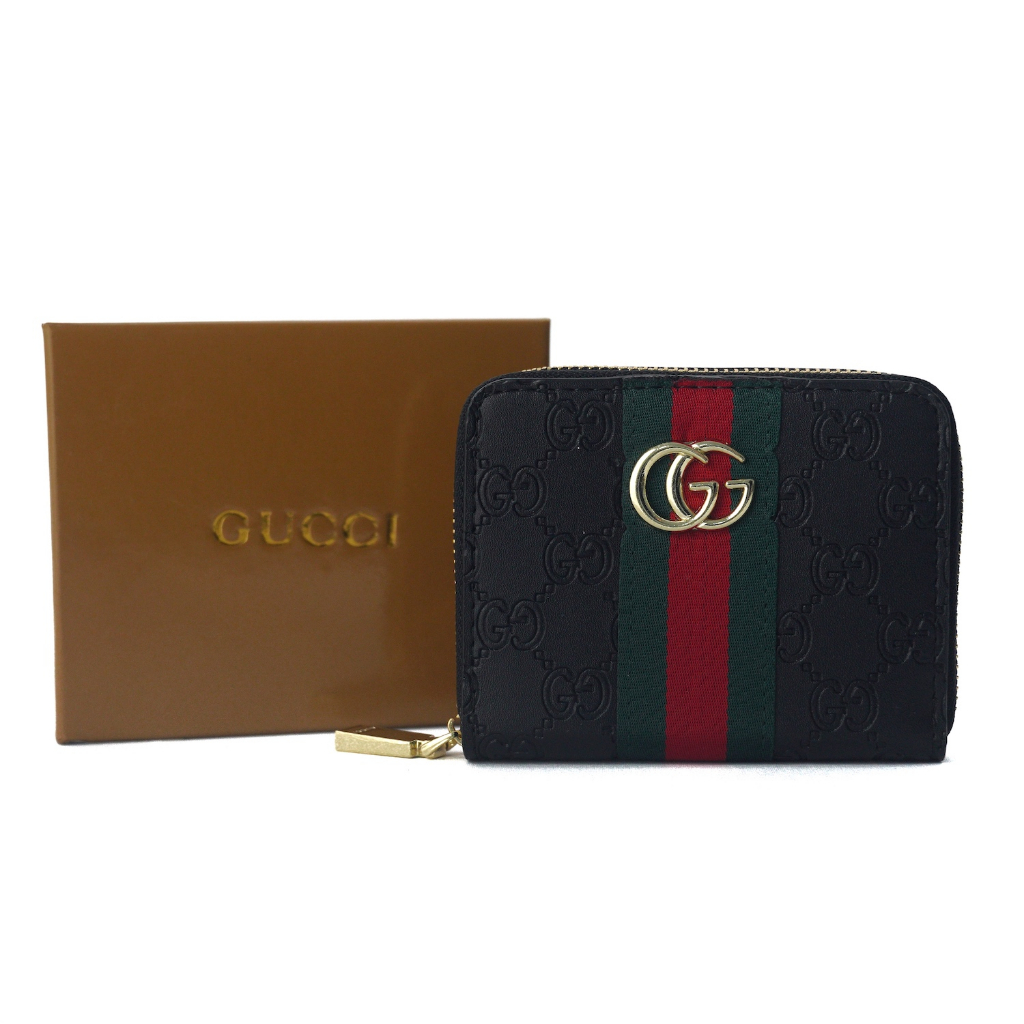 TOKOKOE - Dompet Wanita Lipat Kecil Bahan Kulit Premium Import - GC GT Emboss
