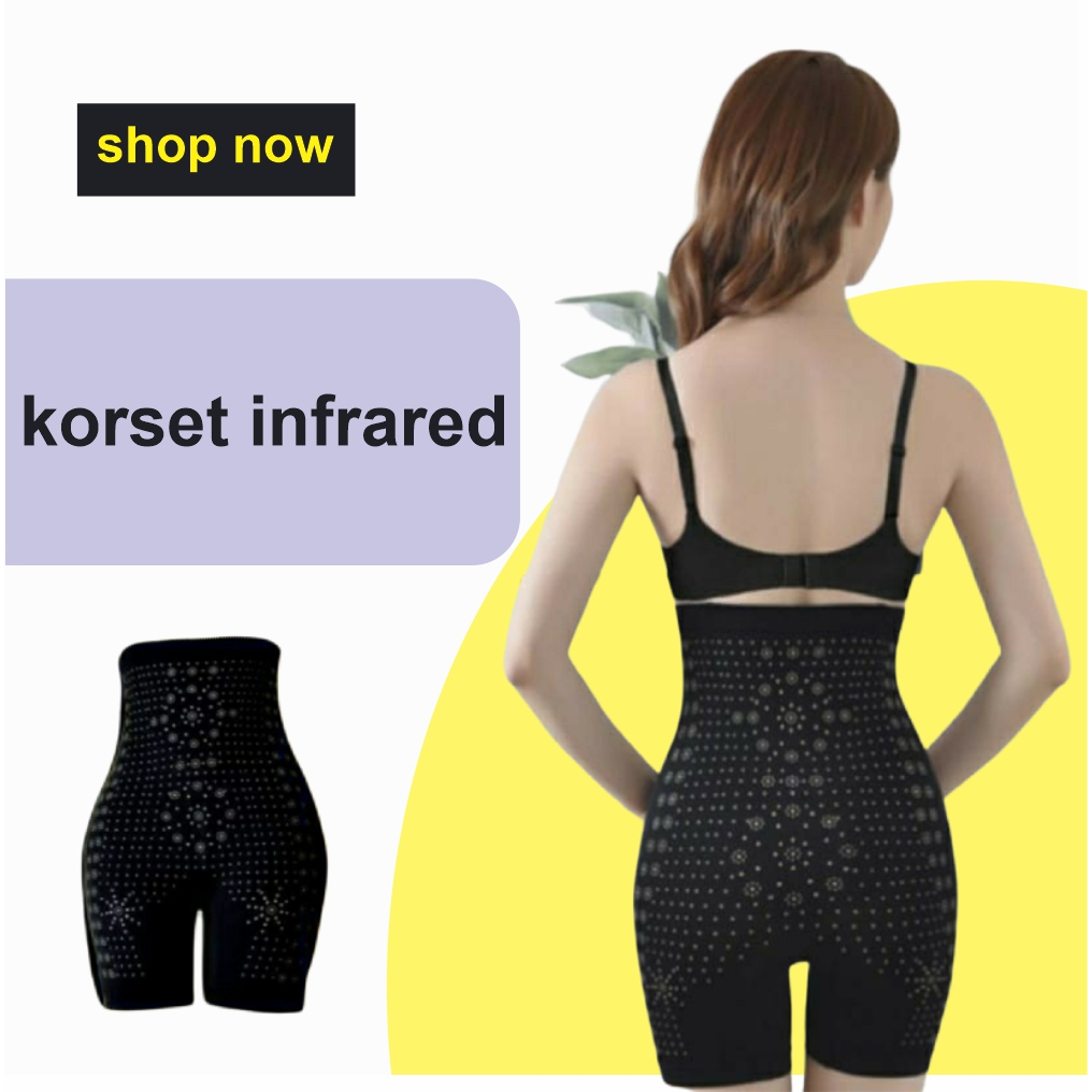 Korset Infrared 3 in 1 Celana Pembakar Lemak Perut Pantat Pants Pelangsing Perut Buncit