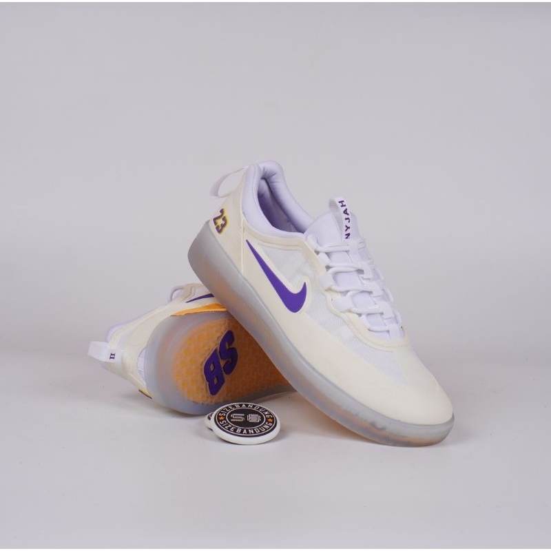 Sepatu Nike SB Nyjah Free 20 Nba La Lakers White Court