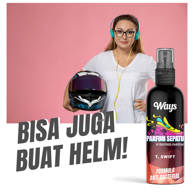 A027 | WAYS Parfum Sepatu Helm Anti Bau &amp; Bakteri Spray Pengharum Pewangi Ruangan Interior Mobil - 75ml