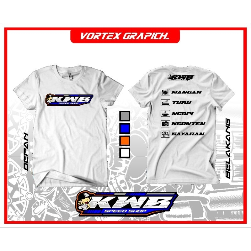 Baju kaos tshirt KWB Speedshop original Ready ukuran M L XL XXL