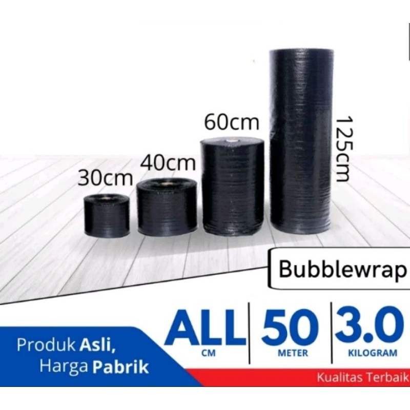 

FLYHOME Bubble Wrap hitam putih ukuran 30cm | 40cm | 60cm | 125cm