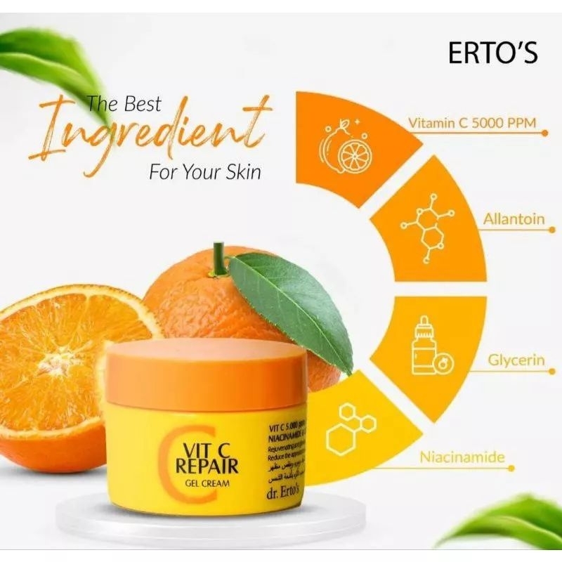 Ertos dr. Erto's Vit C Repair Gel Cream Original BPOM