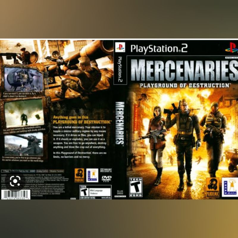 Kaset Ps 2 Mercenaries Playground Of Destruction