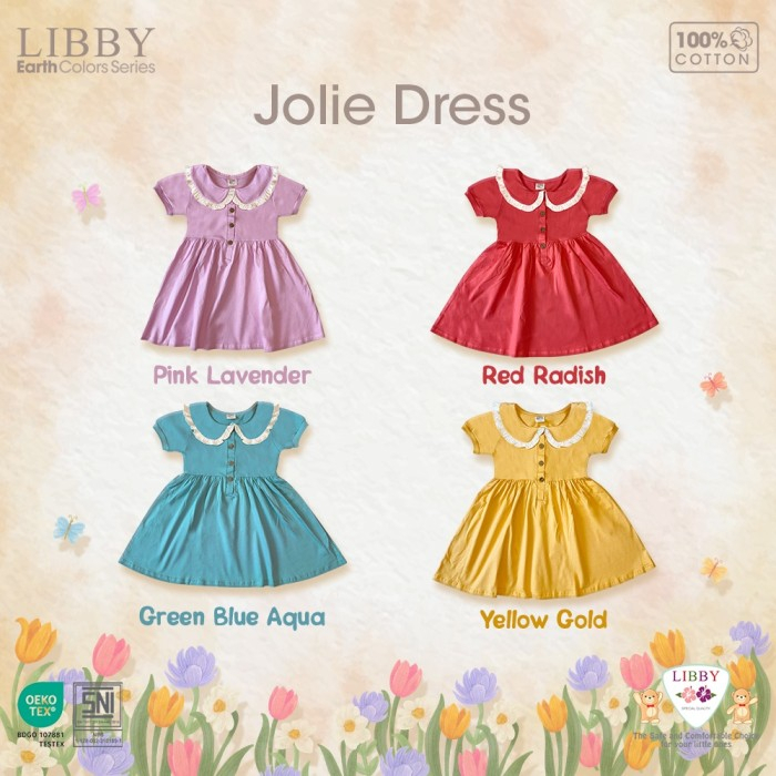 Baju Bayi Dress Anak Perempuan LIBBY Earth Jolie 6 Bulan - 4 Tahun (1 Pcs)