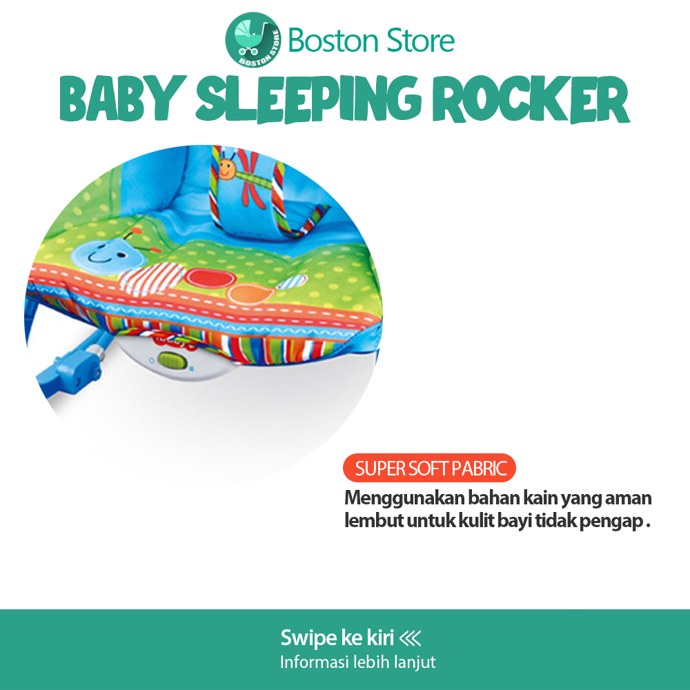 Bostonstore Kursi Goyang Bayi / Kursi Goyang Anak / Toddler kursi bayi Kursi goyang getaran bayi / Rocker Bayi / Baby Bouncer / Bouncer Baby / Bouncer / Ayunan Bayi