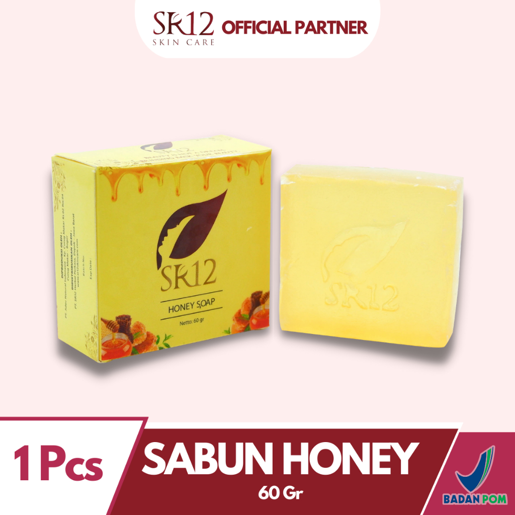 Sabun Madu SR12 Sabun Pembersih Wajah Kulit Kering Sabun Cuci Muka Pria SR12 Ori BPOM Skincare Kulit Kering S94c