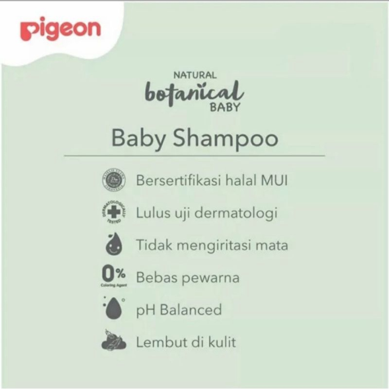 Pigeon Natural Botanical Baby Body Wash / Shampoo 240ml 240 ml || Perawatan Bayi Botanicals Sabun Mandi / Sampo