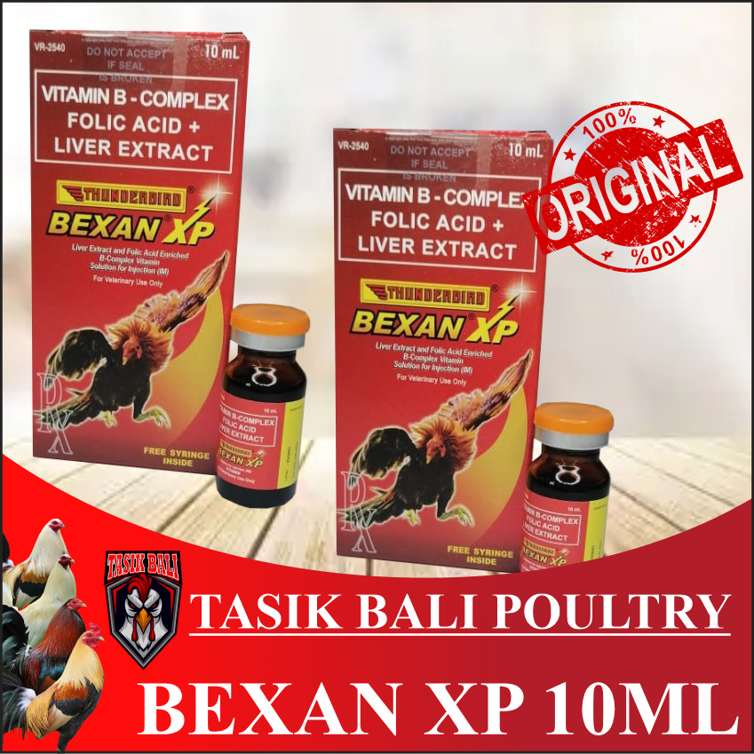 BEXAN XP ISI 10ML | DOPING AYAM LAGA |VITAMIN B-COMPLEX FOLIC ACID,INJEKSI
