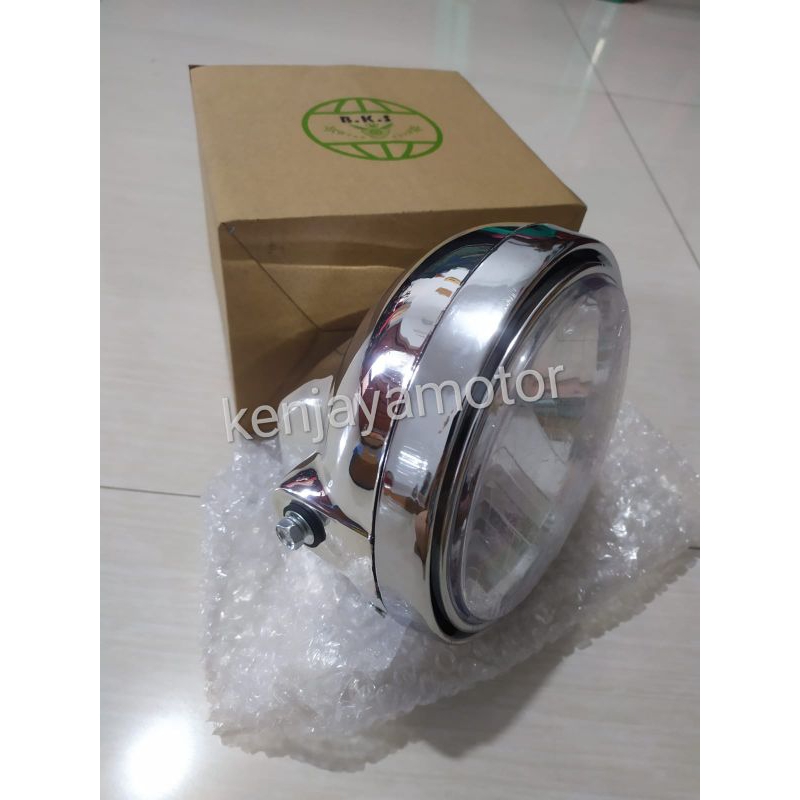 REFLEKTOR LAMPU DEPAN NINJA SS BULAT CHROME