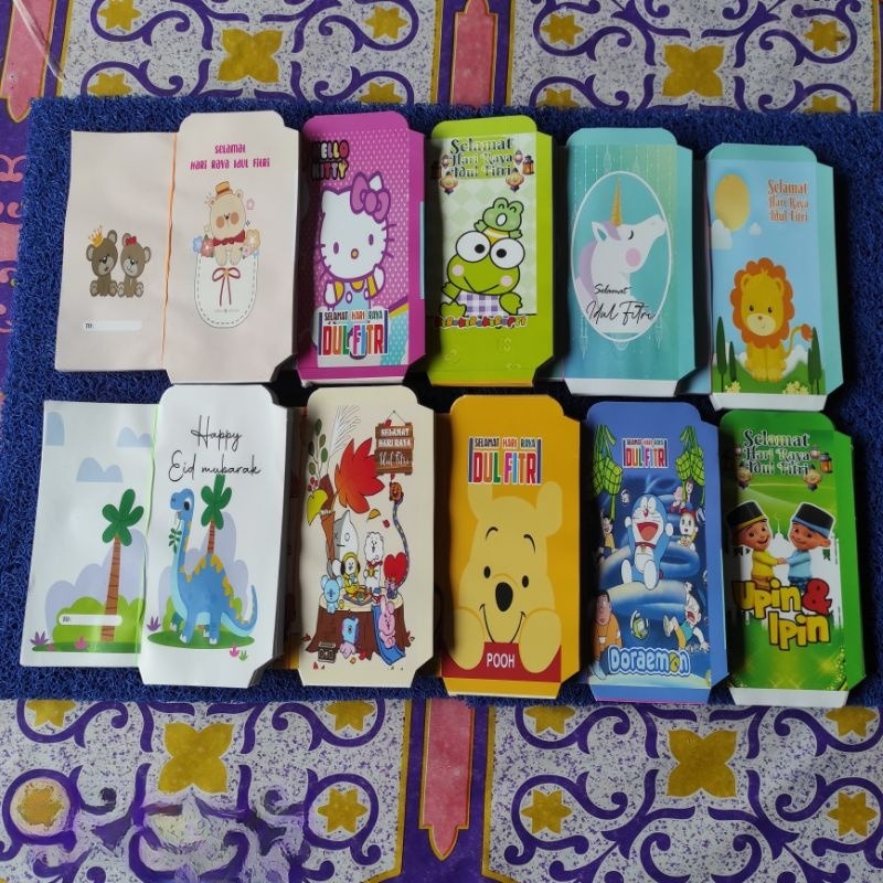 

[Lembaran] 500 Lembar Amplop Lebaran Paket Bisnis Size 7 x 18 cm Jumbo Belum Dilem Bonus Plastik