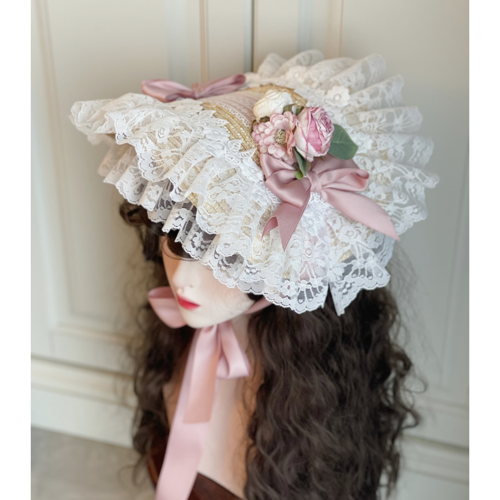 Topi Wanita Vintage Topi Estetik Klasik Aksesoris Rambut Cosplay Lolita
