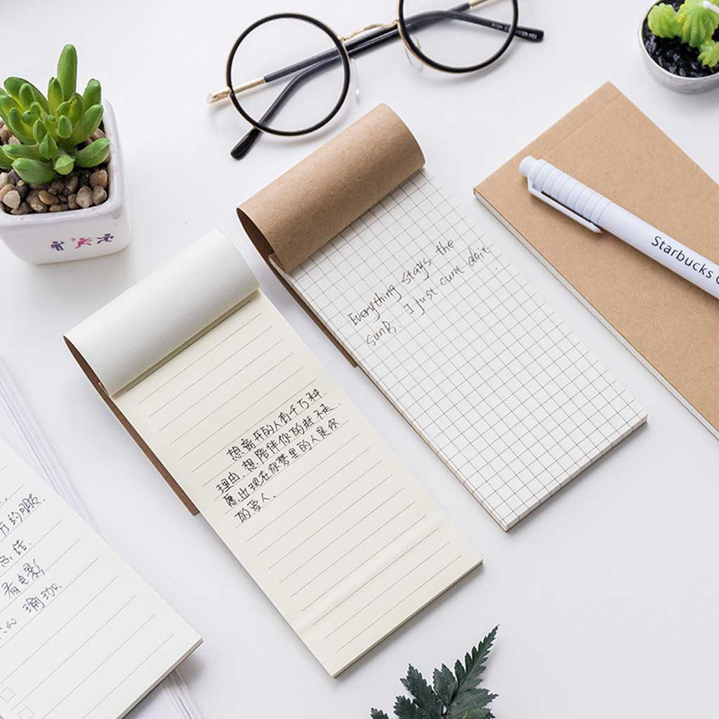 

NOTEBOOK SAMPUL KRAFT ISI GRID PLANNER TODO LIST POLOS