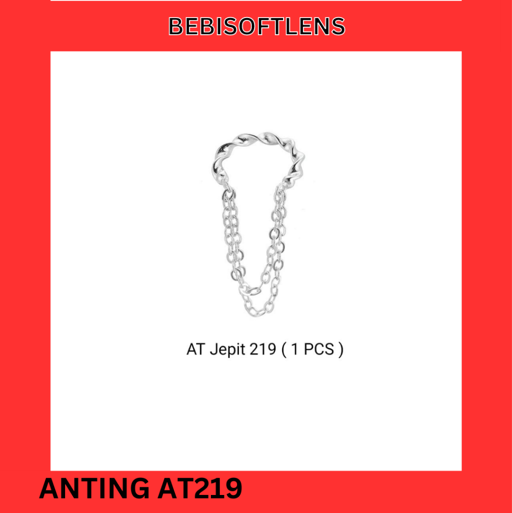 Anting AT219 Tembaga Lapis S925 , Jepit Tulang Telinga Unik Lucu Keren Fashion Wanita / Tidak usah Tindik /Deluna / BB