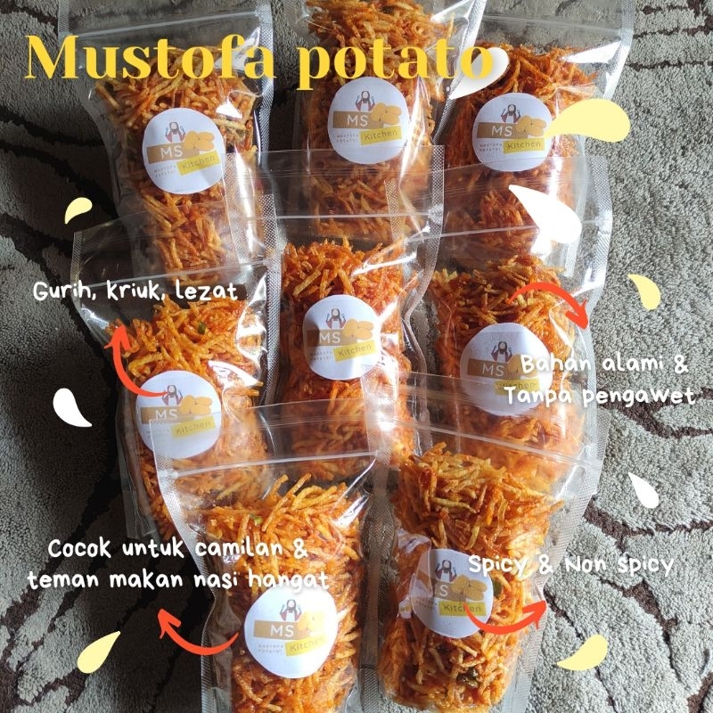 

MUSTOFA KENTANG HOMEMADE BY MS KITCHEN (spicy and non spicy) 150gr (30K)