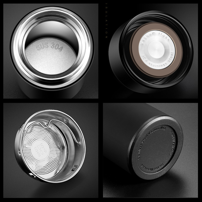 TERMOS LED DOFF SMART LED KARET/ RUBBER display suhu temperatur bahan stainless steel 304, 500ml tahan panas dan dingin