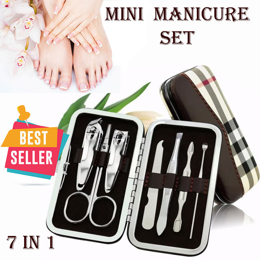 Nail Art Gunting Perawatan Kuku Set 7 in 1 Manicure Pedicure