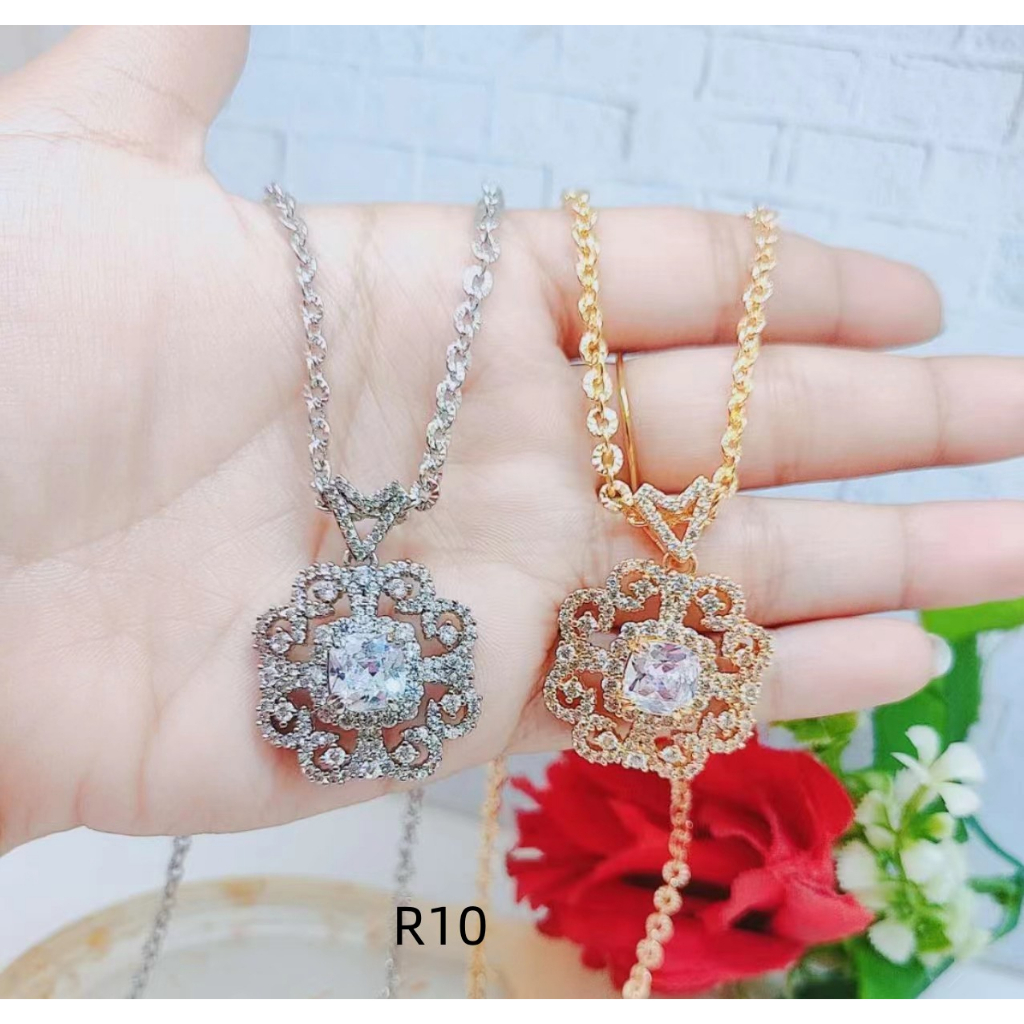 Kalung Xuping Mata Full Lapis Emas Perhiasan Fashion R9/R10