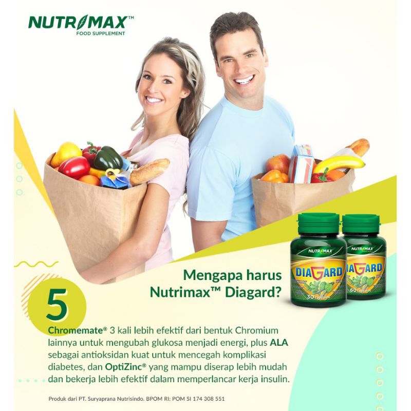 NUTRIMAX FOOD SUPPLEMENT DIAGARD ISI 30 KAPLET