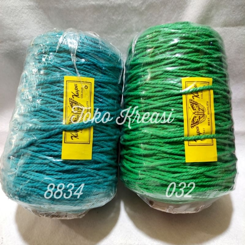 Tali Katun / Makrame / macrame 1 kg Merk Kupu Kupu