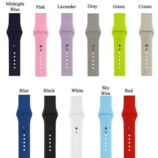 Apples series rubber Original Silicone Strap for apple watch series 8 7 45mm 41mm 49mm ULTRA iwatch sport silicone tali jam karet iwo 40mm 44mm smartwatch Strap