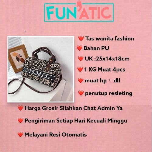 Funatic Tas Selempang Leopart Wanita Import Terbaru Fashion Korea FA1104