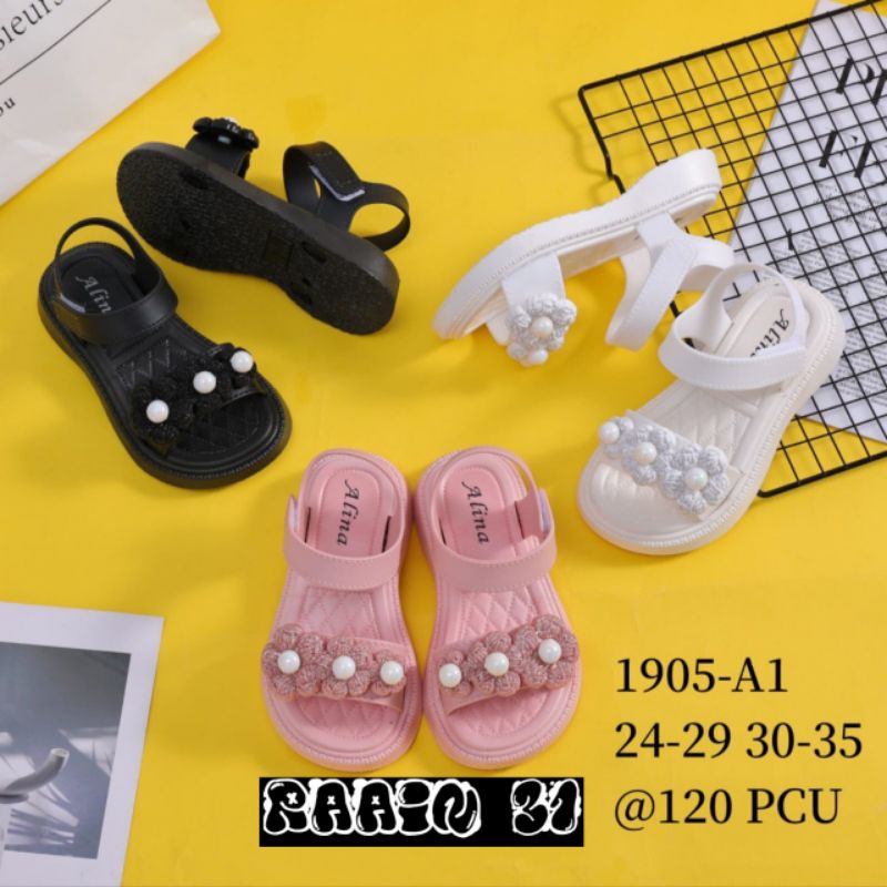 Sandal anak perempuan terbaru Sandal import Alina size 24-35 sepatu sandal aak wanita trendy lempuk nyaman