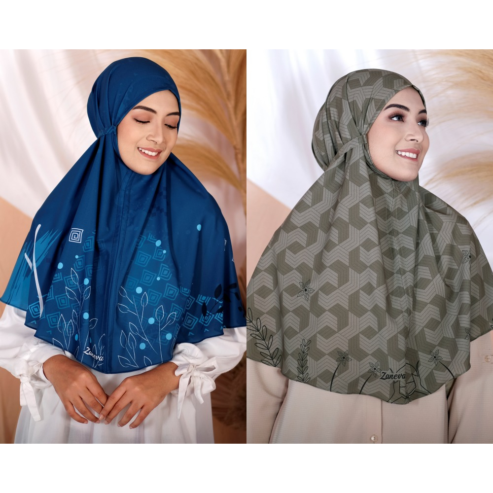 BELI 2 GRATIS 1 Bergo Armany Silk l Bergo Instan Silk l Bergo Printing l Bergo Motif Jahit