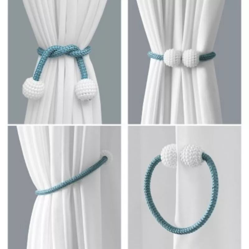 Tali Pengikat Tirai Magnet Mutiara (1Pcs)