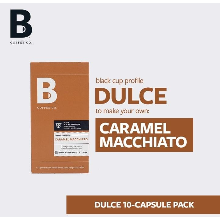 

B COFFEE CO DULCE CARAMEL MACCHIATO 10 CAPSULE PACK