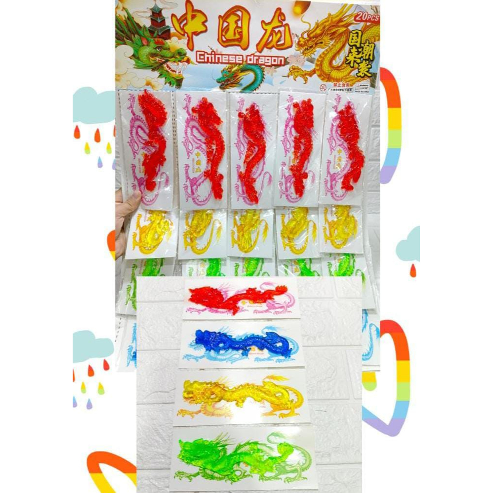 Mainan Baru Sticky Toy Animal Sticky Toys 1 Pack Isi 4 Pcs Ketapel Hewan Tarik Kenyal Cicak / Kodok / Ular /Buaya /Tikus/Tokek/Naga/ Telapak/ Buaya