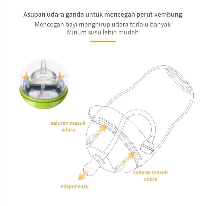 Dot nipple pengganti OEM dengan pemberat anti kolik untuk botol k*mot*mo pikobello