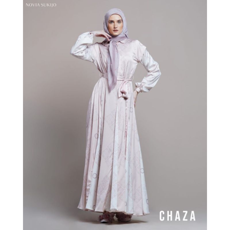 NVS/Chaza set scarft by Novia sukijo/set syari/set mewah/set branded