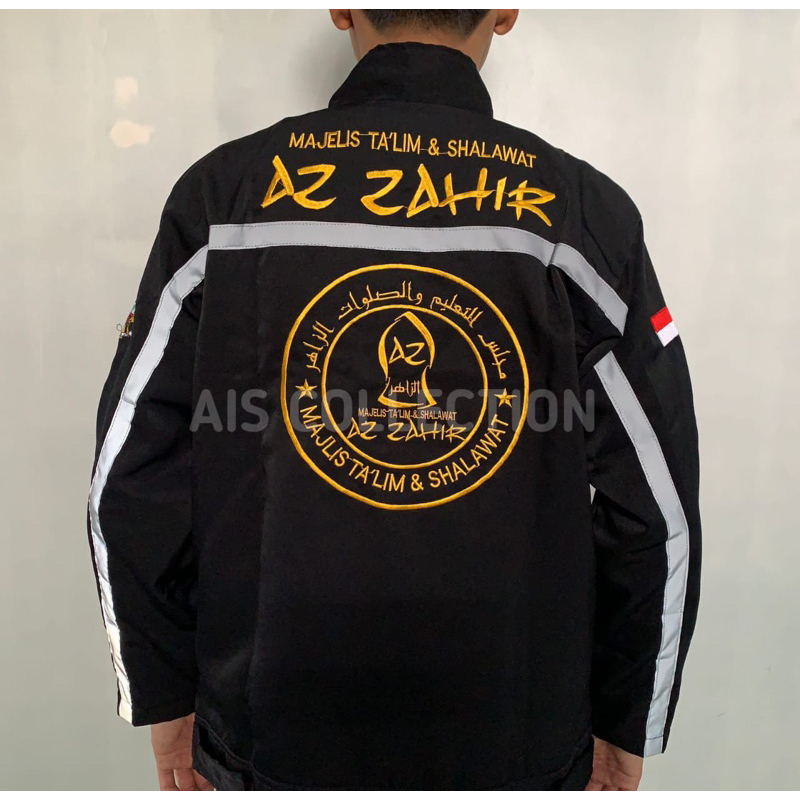 Jaket AZ ZAHIR ZAHIR MANIA Majelis Rosululloh Bahan HIGHT TWIS SELICA Adem halus