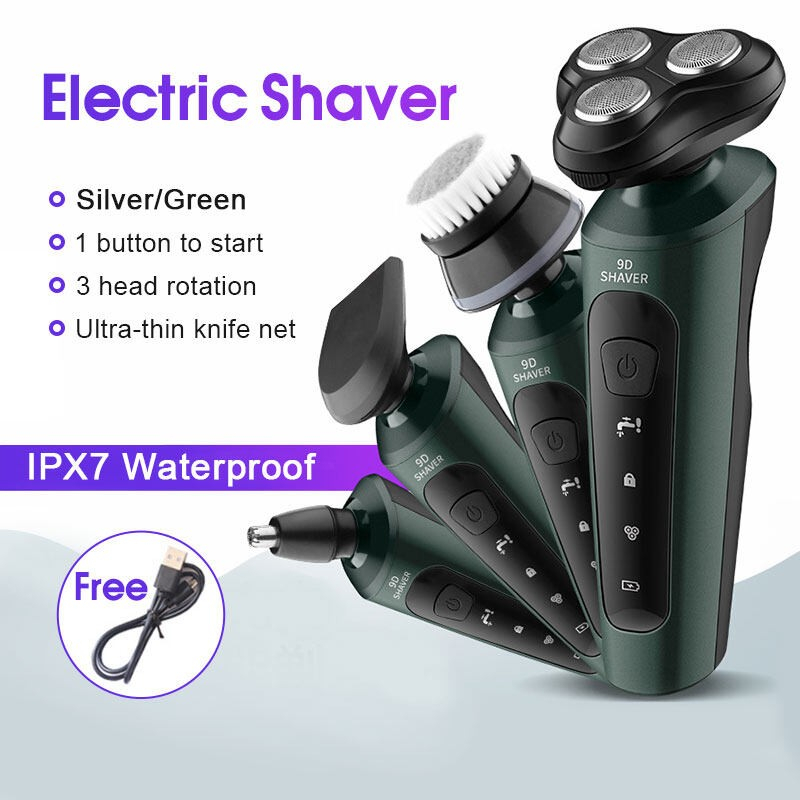 RZ60 Cukur 4in 1 Shaver Elektrik Alat Cukur Jenggot Kumis Rechargeable