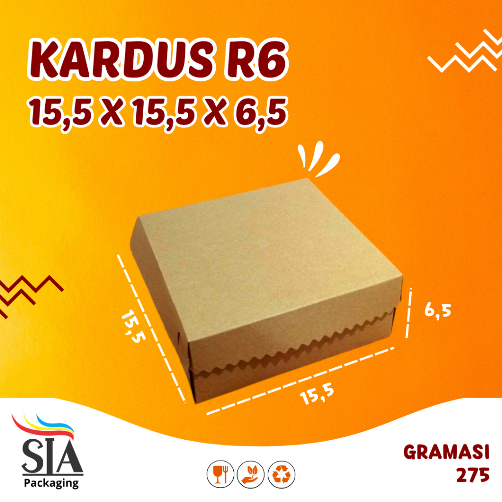 KARDUS MAKAN R6, R8, R10K, 18 X 18, KARDUS 18 SELIP GS | KARDUS MAKAN | KARDUS CATERING