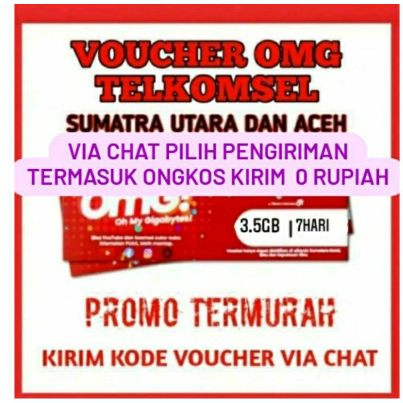 Via chat kirim kode  voucher telkomsel sumut aceh