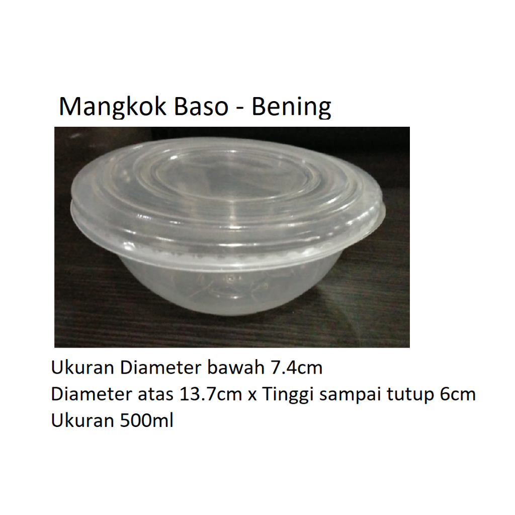Mangkok Bakso / Bowl / Mangkok Plastik isi 50Psg